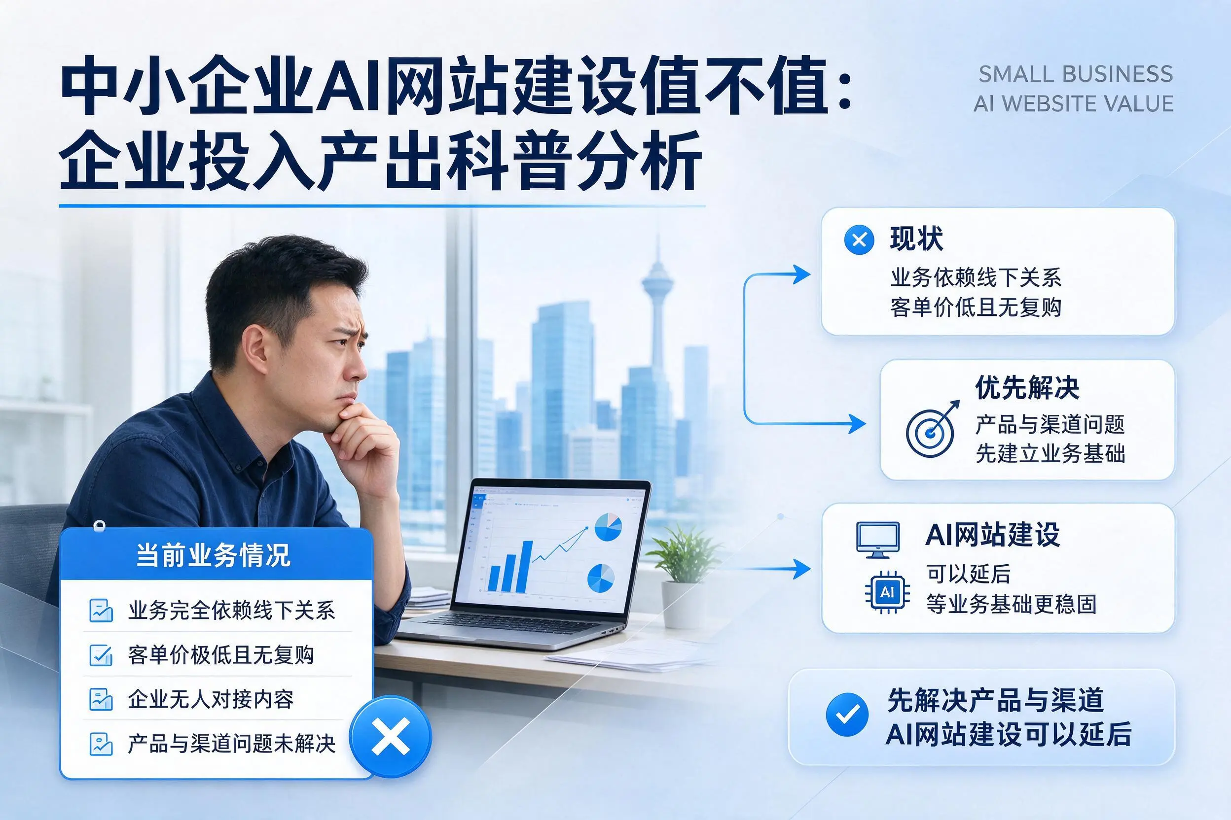 中小企业AI网站建设值不值：重庆郊县企业投入产出科普分析