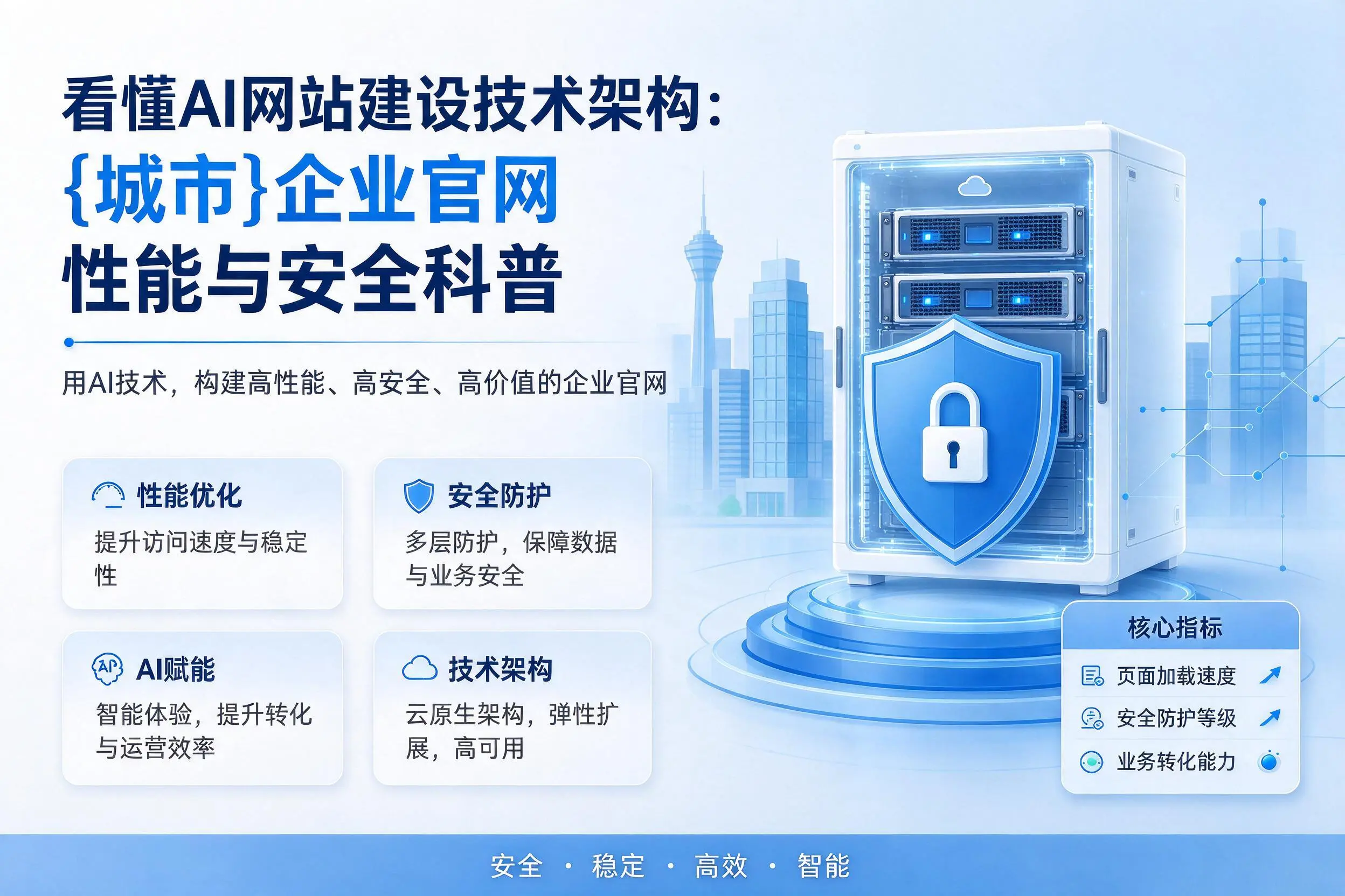 看懂AI网站建设技术架构:重庆郊县企业官网性能与安全科普
