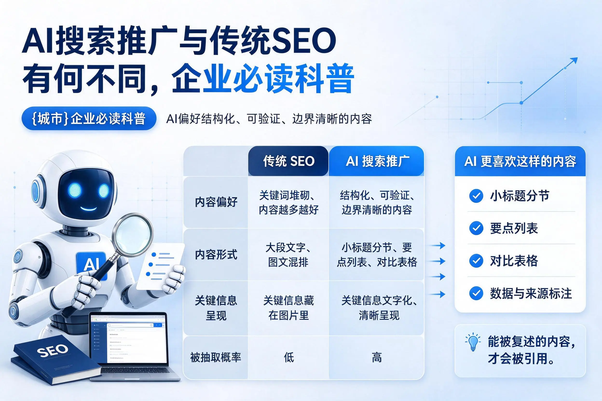 AI搜索推广与传统SEO有何不同，重庆郊县企业必读科普